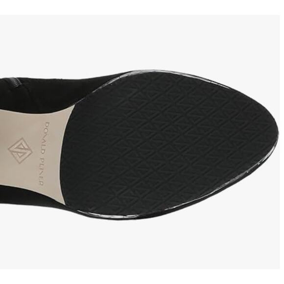 Donald Pliner Zari Crocodile Platform Heel Mid Boots | 8.5 Black Suede NEW $298 - Picture 12 of 12